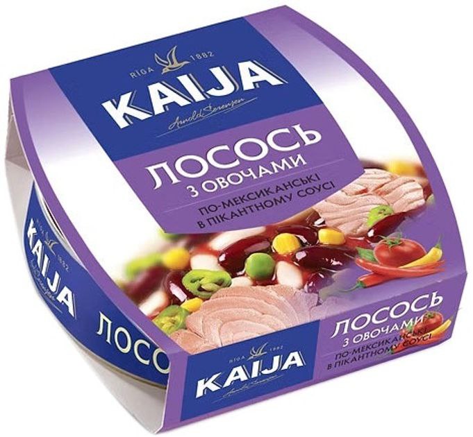 Лосось Kaija овоч по-мексиканськи пікан соус 220г